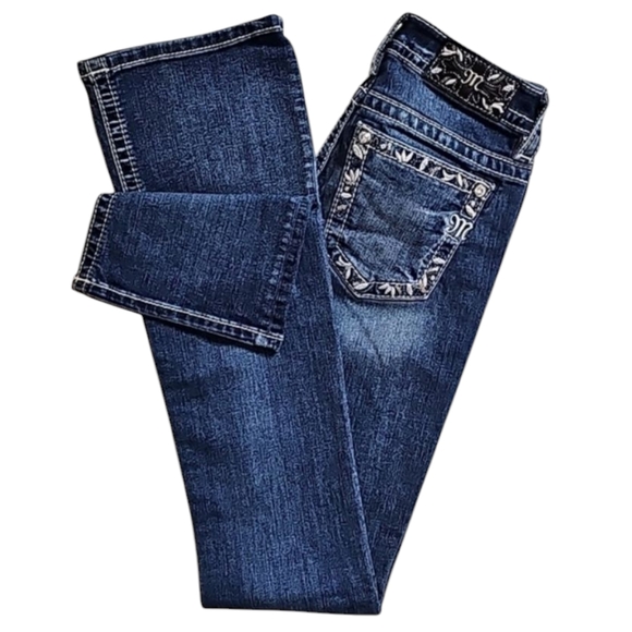 Miss Me Vintage Boot Jeans. Women's Size: Waist 26x33 Inseam. - Picture 1 of 12